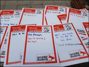 Messages from school students on Trump