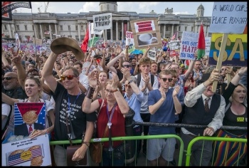 250,000-strong central London protest against visit of Donald Trump on 13 July 2018, photo Paul Mattsson, photo Paul Mattsson
