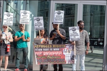 London solidarity protest, photo Tamil Solidairty