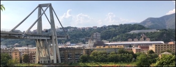 Morandi Bridge following the collapse, photo Michele Ferraris/CC