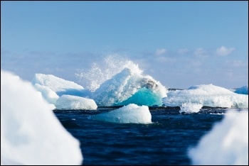 Ice which has never melted before is now melting