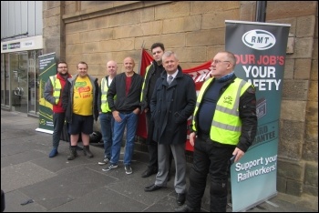 Newcastle picket line, photo Elaine Brunskill Newcastle picket line, photo Elaine Brunskill