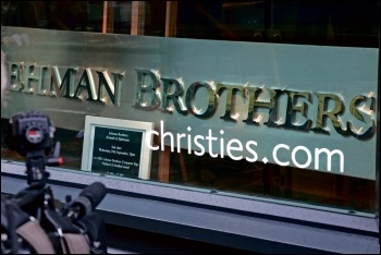 Lehman Brothers corporate furniture was auctioned off after the collapse, photo by Jorge Royan/CC