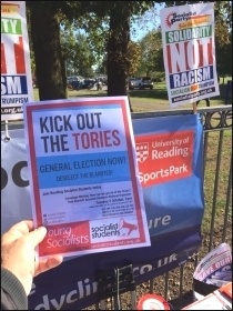 At Reading uni freshers fair, photo Nick Chaffey