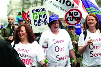 NHS workers protest against privatisation of the blood service, photo Paul Mattsson, photo Paul Mattsson