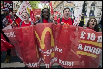 McStrikers on the march, photo Paul Mattsson