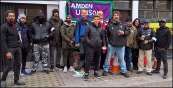 Camden Unison members on strike against parking contractor NSL 2 October 2018