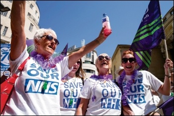 Demonstrating to save our NHS, photo Paul Mattsson Demonstrating to save our NHS, photo Paul Mattsson
