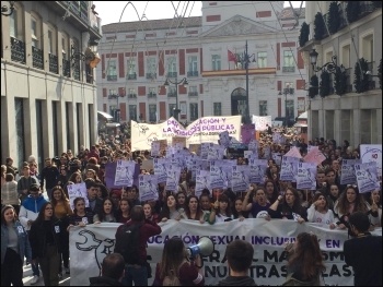 Spanish state Libres y Combativas strike 14th Nov 2018 , photos Libres y Combativas