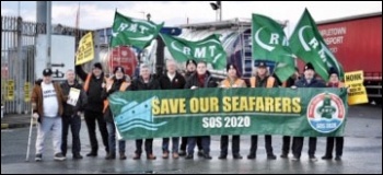 Liverpool Seafarers demand better conditions, 30.11.18, photo by Neill Dunne