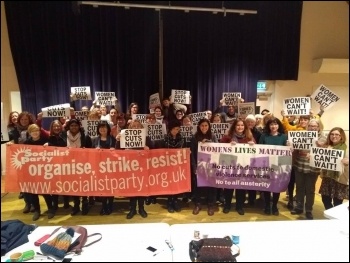 A Socialist Party women's meeting on 5 January 2019, photo Mary Finch