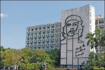 'Hasta la victoria siempre' - ever forwards to victory - Che's revolutionary slogan in Cuba today, photo by Scott Jones