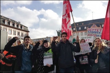 Students on strike against climate change in Germany, 18.1.19, photo by SAV (CWI Germany)