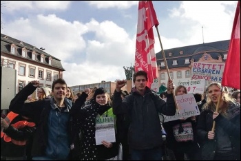 Students on strike against climate change in Germany, 18.1.19, photo SAV (CWI Germany)