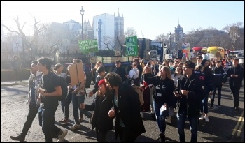 Marching for the environment in London, 15.2.19, photo by Scott Jones