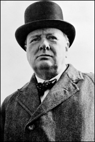 Hated, anti-worker capitalist politician Winston Churchill