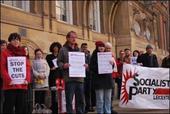 Fighting council cuts in Leicester, photo Leicester Socialist Party, photo Leicester Socialist Party