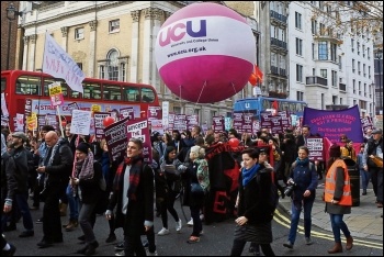 University and College Union members on the march, photo by Duncan/CC