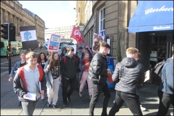 15 March climate protest in Newcastle