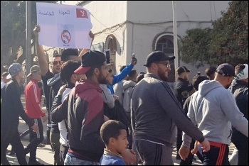 Protesters in Algeria, photo by Bachounda/CC