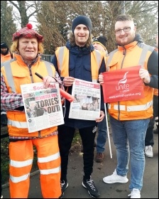 Other bin workers on strike in Birmingham