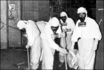 Part of the Three Mile Island clean-up effort