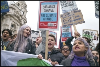 Climate Change  strike on 15th March 2019, London, photo Paul Mattsson