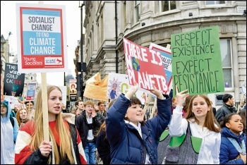 Youth climate strike, central London, 12.4.19, photo by Mary Finch