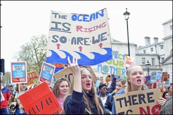 Climate change protest in London on 12.4.19, photo Mary Finch