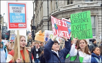 Climate change protest in London on 12.4.19, photo Mary Finch