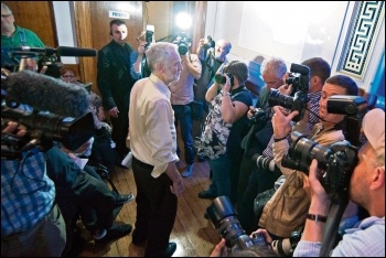 Jeremy Corbyn did not get across a clear anti-austerity message to maintain past Labour votes, photo by Paul Mattsson