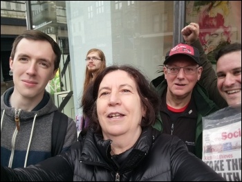 Socialist Party campaigning in Newcastle 