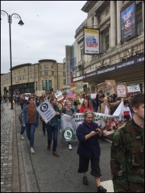 Climate change protesters in Liverpool, 24 May 2019, photo by Neill Dunne