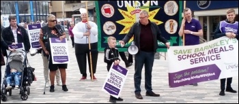 Barnsley Unison lobby of council cabinet 29.5.19, photo A Tice