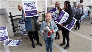 Barnsley Unison lobby of council cabinet 29.5.19, photo A Tice