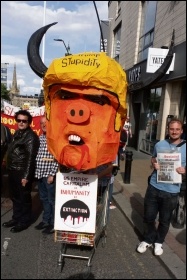 Marching against Trump in Sheffield, 3.6.19, photo by Alistair Tice