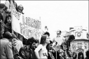 A Gay Liberation Front demonstration in the UK, photo by LSE Library/Flickr Commons