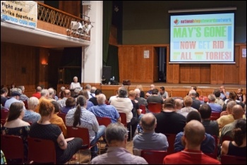 Part of the conference floor at the NSSN conference, 6.7.19, photo by Mary Finch