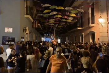 Puerto Ricans take to the streets to oust governor Ricardo Roselló, photo by Old School WWC Fan/CC