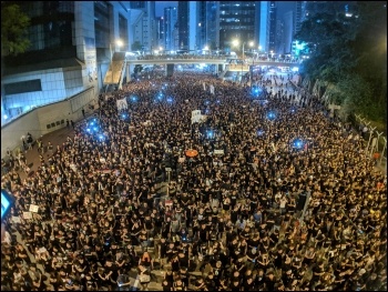 One of the many demos in Hong Kong over the last two months, photo StudioIncendo