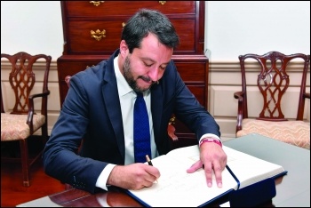Far-right demagogue Matteo Salvini