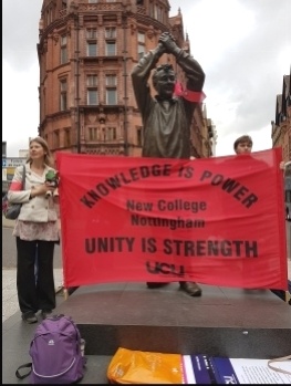 Nottingham college strike, Sept 2019, photo Gary Freeman Nottingham college strike, Sept 2019, photo Gary Freeman