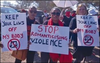 Fighting for women's rights in South Africa, photo by Marxist Workers Party (CWI South Africa)