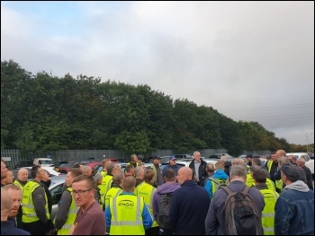 Hull construction workers strike against blacklisting photo Hull Socialist Party
