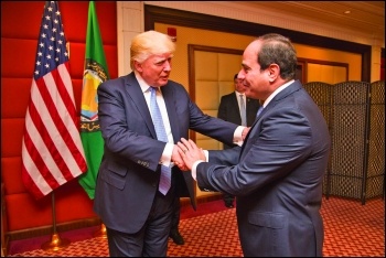 At a recent UN assembly, Donald Trump praised Egyptian President al-Sisi (right) as a 