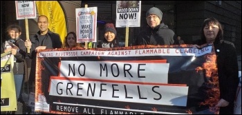 Barking Reach Resident's Association protest October 2019, photo Pete Mason