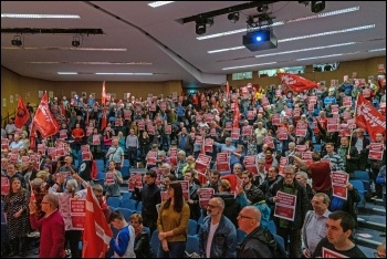 The rally stands in solidarity with the Royal Mail strikers, photo Urte Fultinaviciute