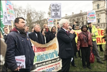 John McDonnell addressing the lobby, 19.12.19, photo JB