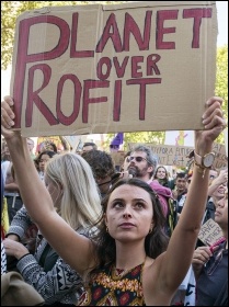 Demonstrating for action against climate change, photo Paul Mattsson