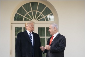 Trump and Netanyahu continue to strangle the prospect of a genuine Palestinian state, photo Trump and Netanyahu continue to strangle the prospect of a genuine Palestinian state, photo